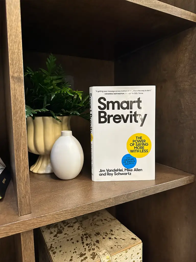 a book on a shelf